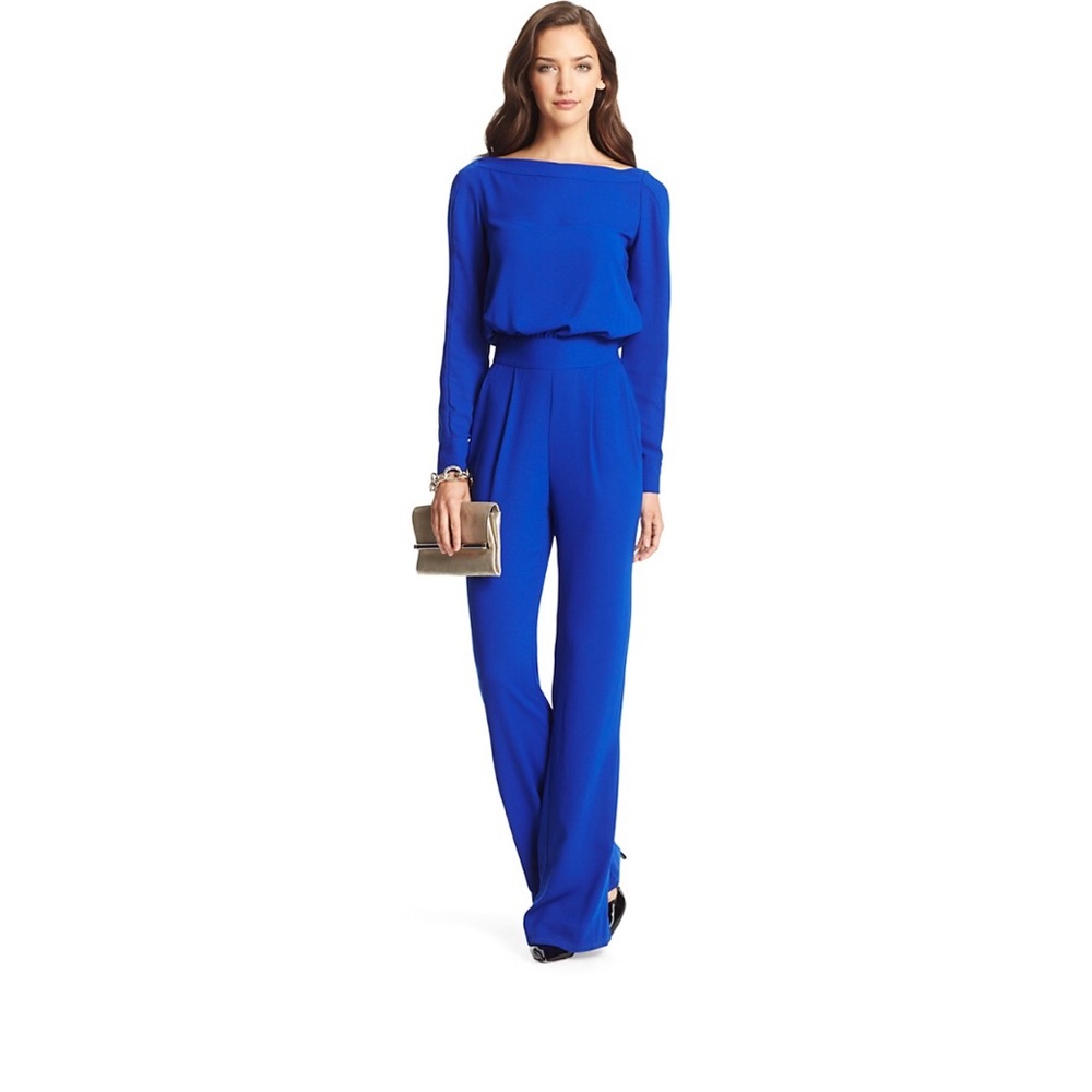 Royal blue romper, DVF size 8